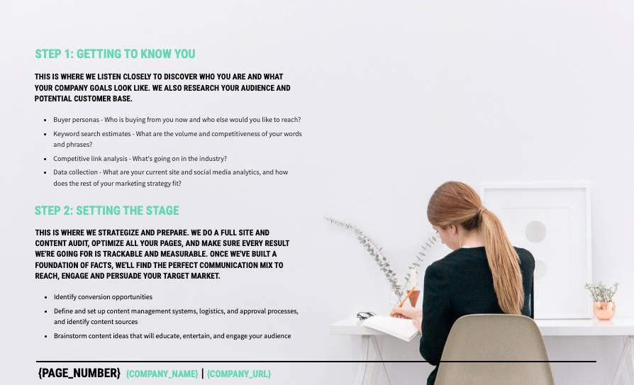 Content Marketing Proposal Template